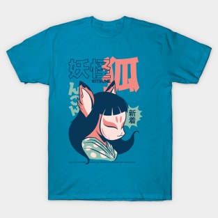 Anime Kitsune Yokai Girl T-Shirt